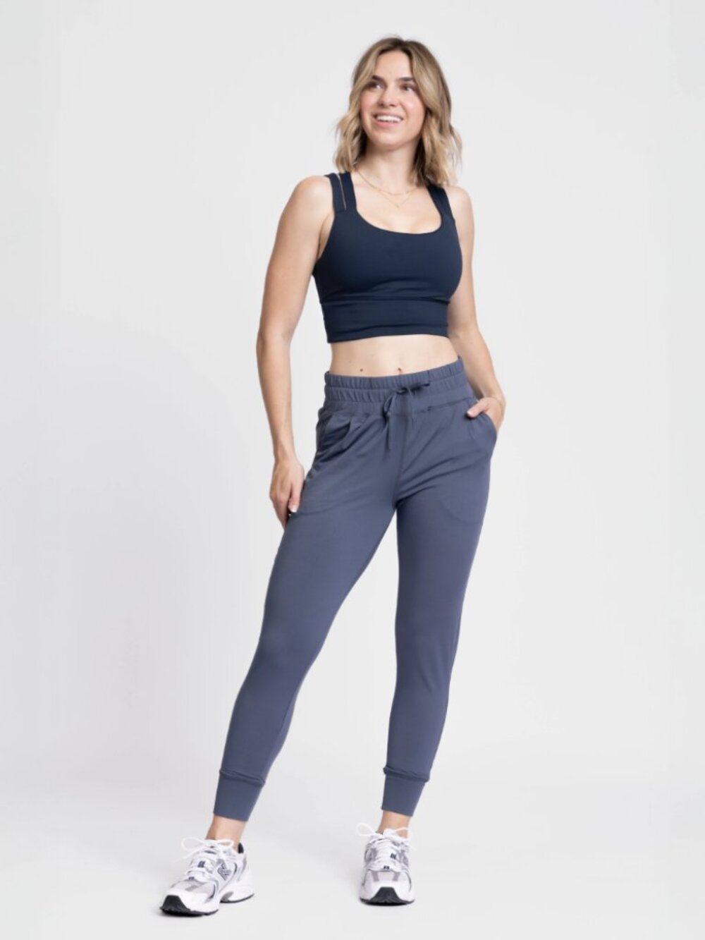 Senita Athletics Light Navy Blue Weekend Jogger Pants Size Medium